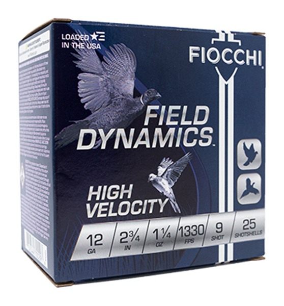 Fiocchi Ammunition 12HV9 Field Dynamics High Velocity 12 Gauge 2.75in 1 1/4 view 2