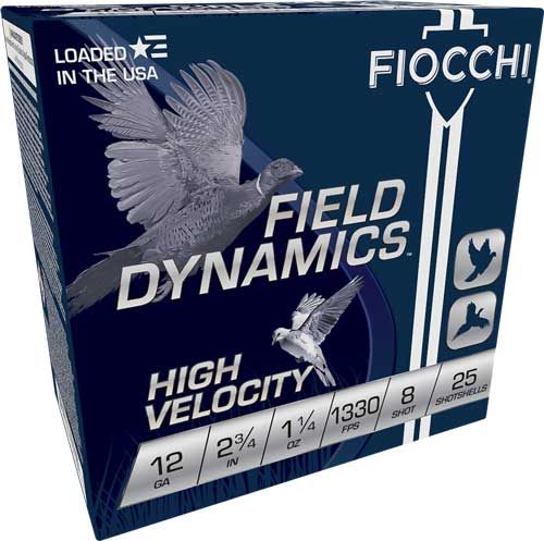 Fiocchi Ammunition 12HV8 Field Dynamics High Velocity 12 Gauge 2.75in 1 1/4 view 2