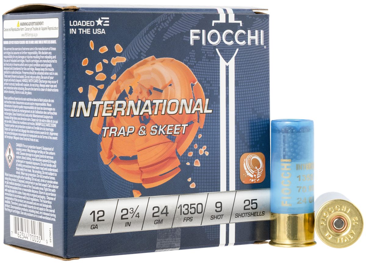 Fiocchi Ammunition 12IN249 Exacta Target International Trap Skeet 12 Gauge