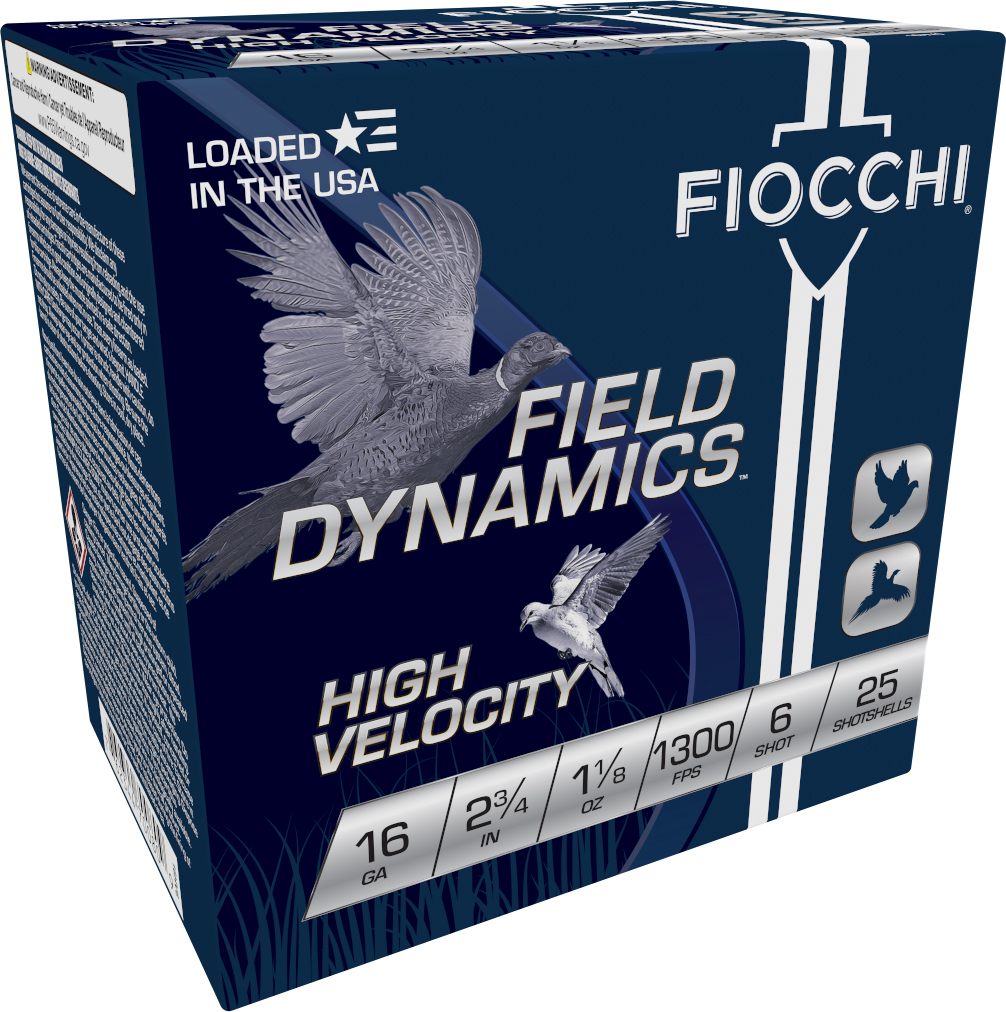 Fiocchi Ammo 16HV6 Field Dynamics High Velocity 16 Gauge 2.75in 1 1/8oz 6 S view 2