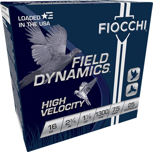 Fiocchi Ammunition 16HV75 Field Dynamics High Velocity 16 Gauge 2.75in 1 1/ view 2