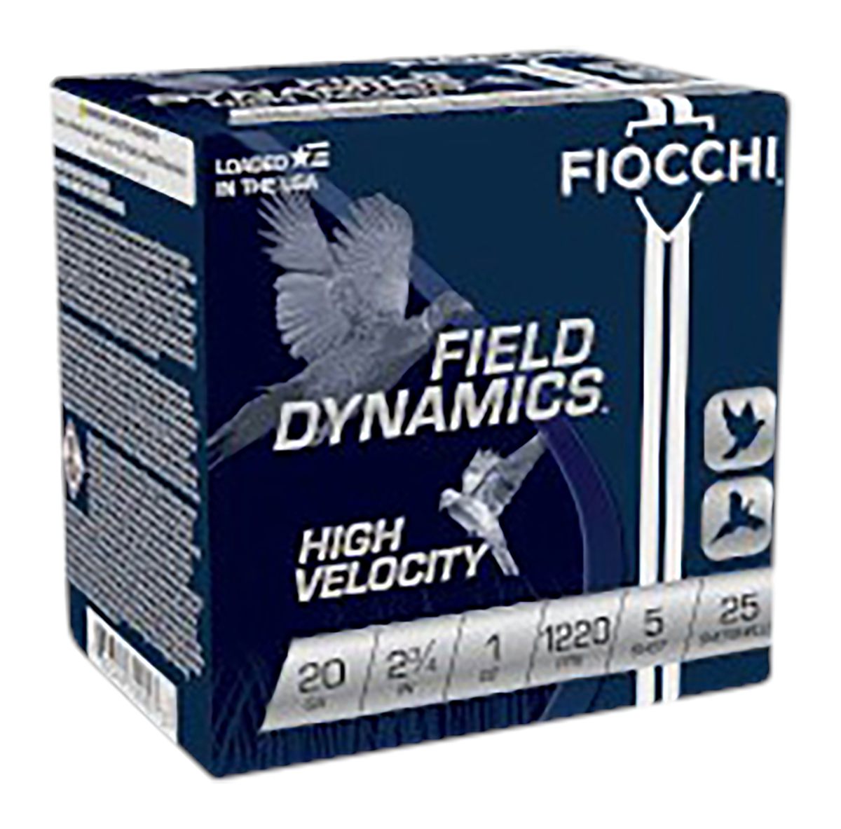 Fiocchi Ammunition 20HV5 Field Dynamics High Velocity 20 Gauge 2.75in 1oz 5