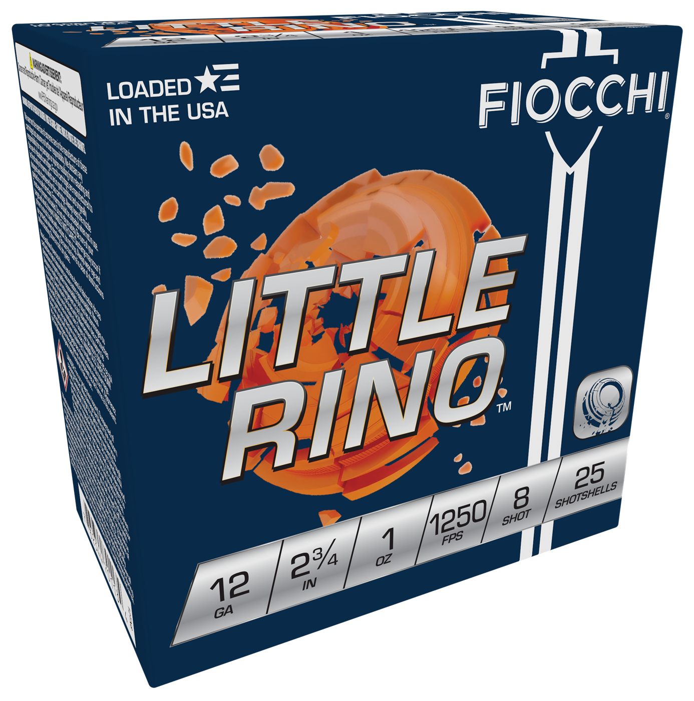 Fiocchi Ammunition 12TX8 Exacta Target Little Rino 12 Gauge 2.75in 1oz 8 Sh