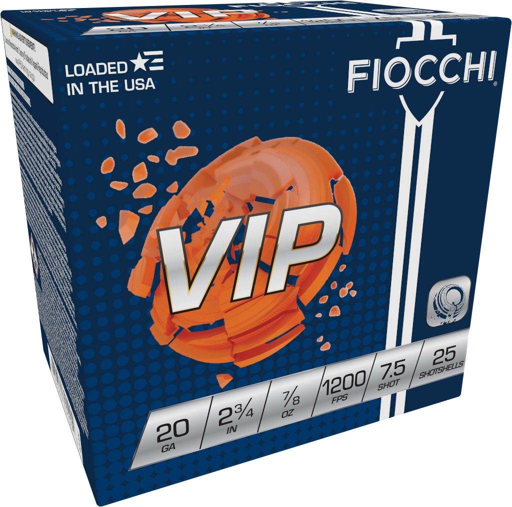Fiocchi Ammunition 20VIP75 Exacta Target VIP 20 Gauge 2.75in 7/8oz 7.5 Shot