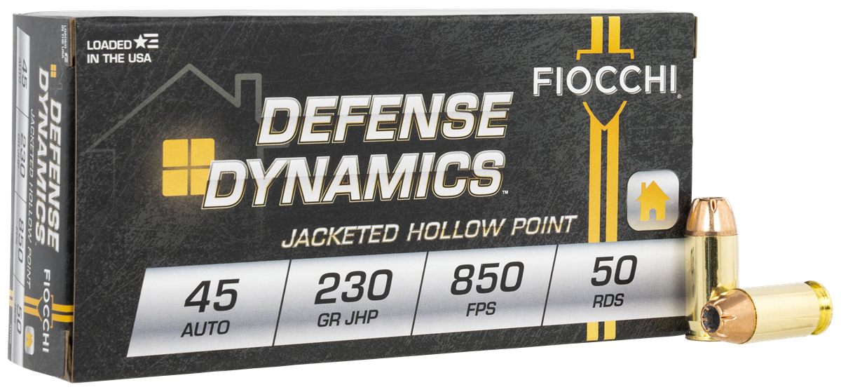 Fiocchi Ammunition 45T500 Defense Dynamics 45ACP 230gr Jacketed Hollow Poin view 2