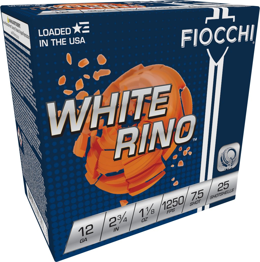 Fiocchi Ammunition 12WRNO75 Exacta Target White Rino 12 Gauge 2.75in 1 1/8o