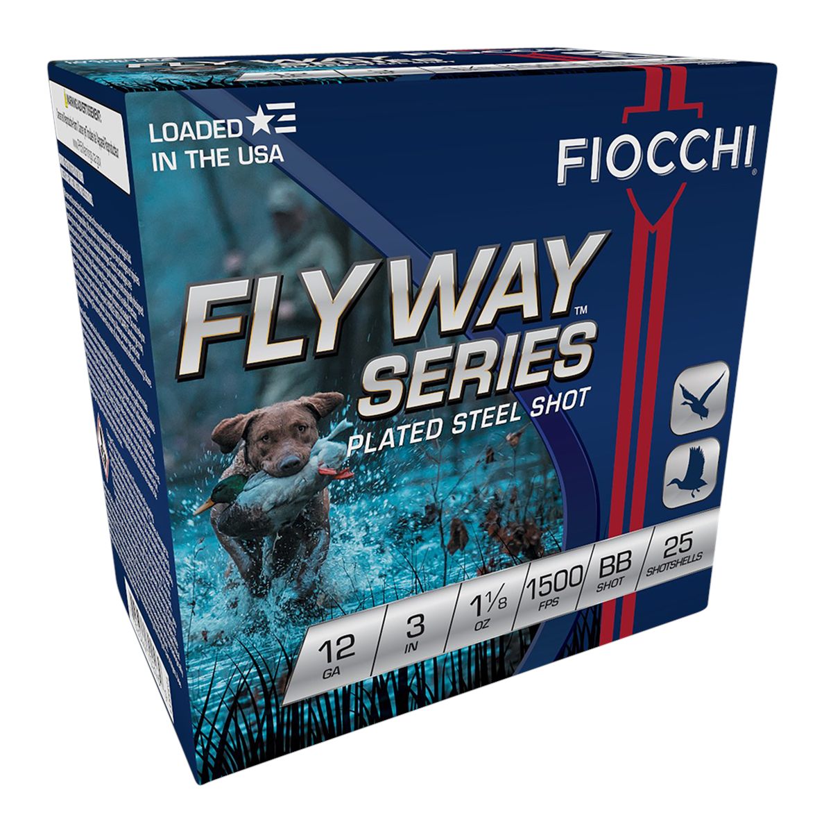 Fiocchi 123STBB Flyway 12 Gauge 3in 1 1/8oz BBShot 25 Per Box/10 Case