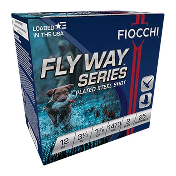 Fiocchi Ammunition 123ST2 Flyway 12 Gauge 3in 1 1/8oz 2 Shot 25 Per Box/10 view 2