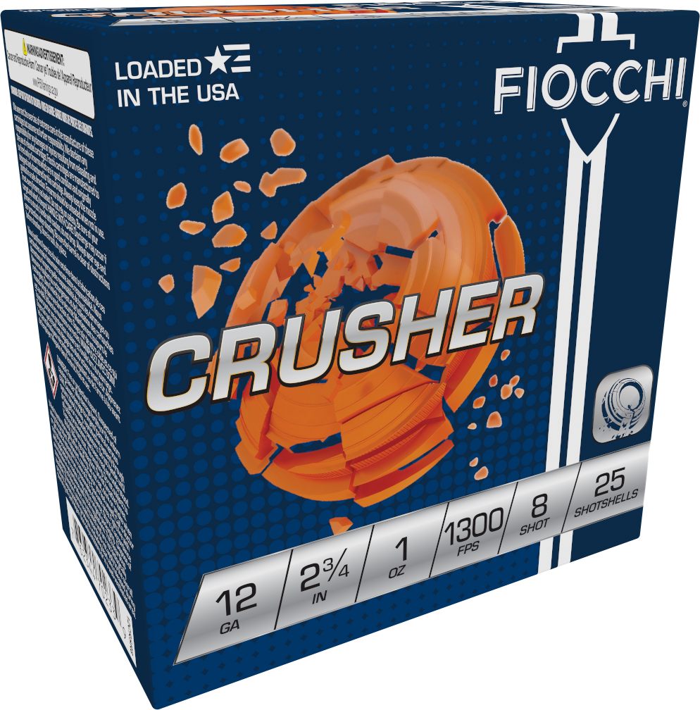 Fiocchi 12CRSR8 Exacta Target Crusher 12 Gauge 2.75in 1oz 8 Shot 25 Per Box