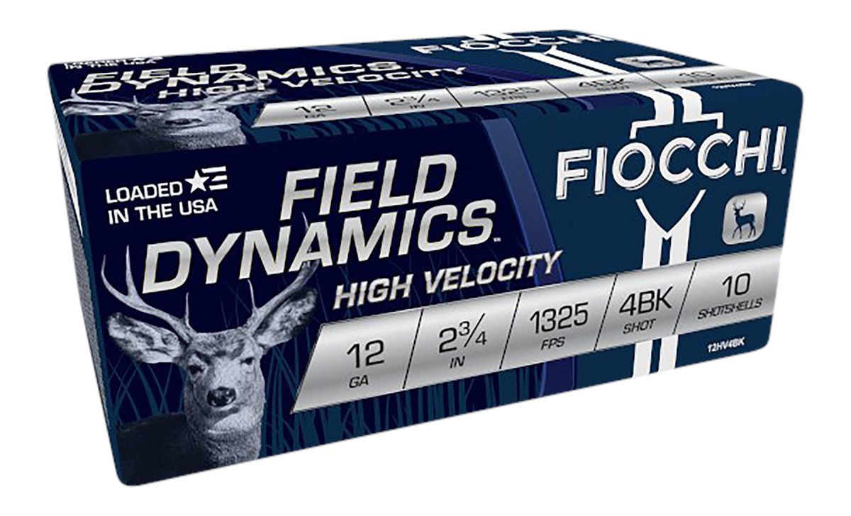 Fiocchi Ammunition 12HV4BK Field Dynamics High Velocity 12 Gauge 2.75in 27