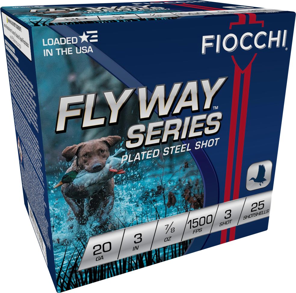 Fiocchi Ammunition 203ST3 Flyway 20 Gauge 3in 7/8oz 3 Shot 25 Per Box/10 Ca