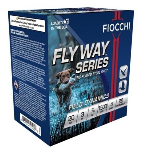 Fiocchi Ammunition 203ST4 Flyway 20 Gauge 3in 7/8oz 4 Shot 25 Per Box/10 Ca view 3