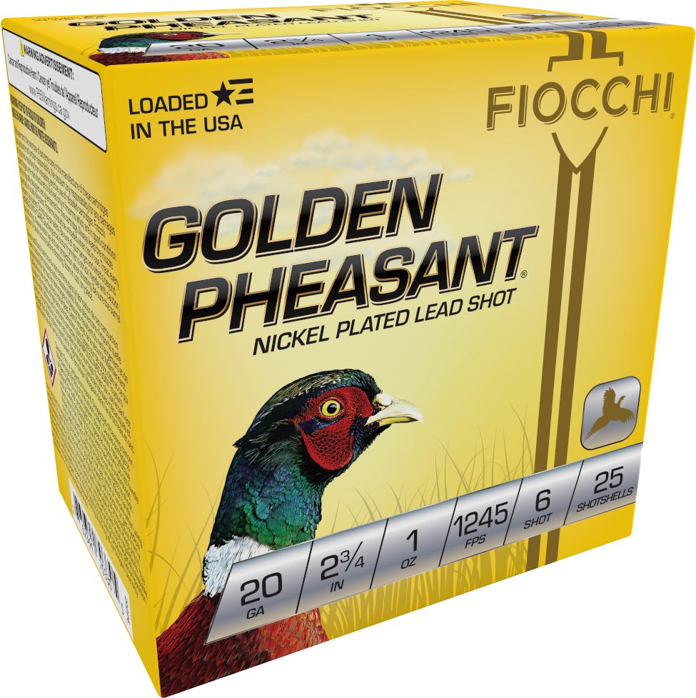 Fiocchi Ammunition 20GP6 Golden Pheasant Extrema 20 Gauge 2.75in 1oz 6 Shot