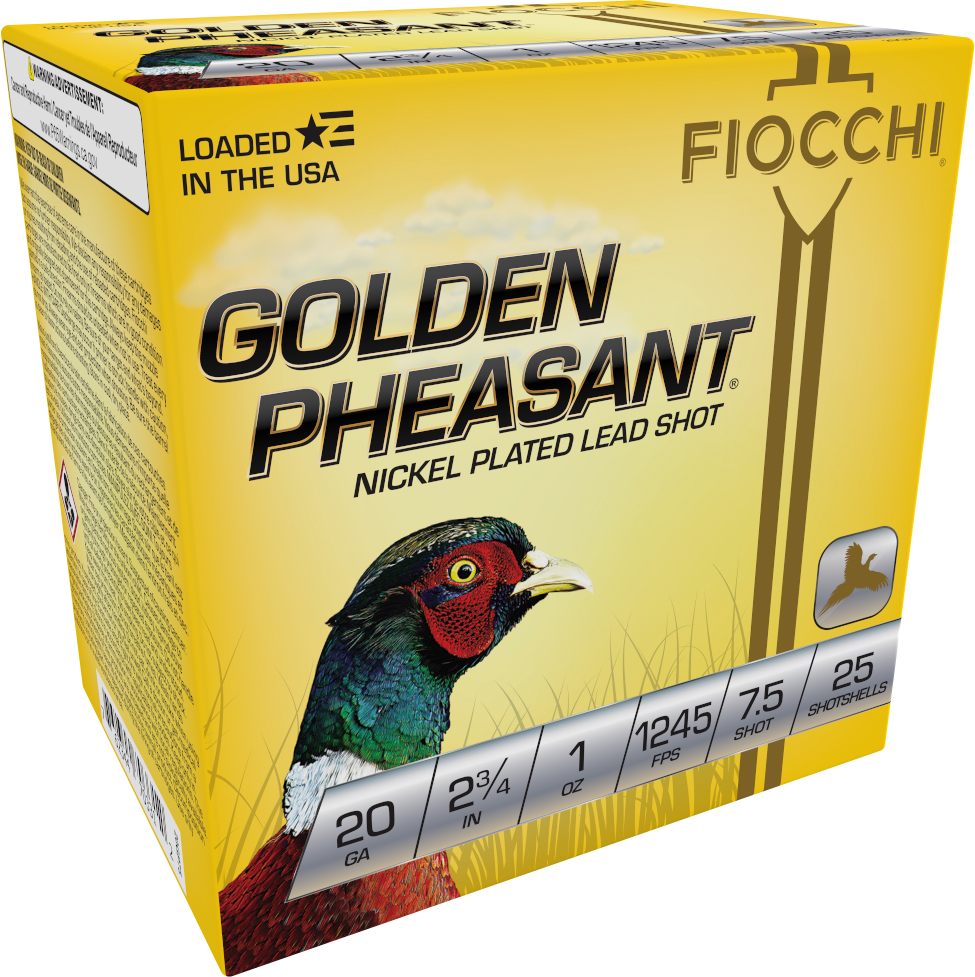 Fiocchi Ammunition 20GP75 Golden Pheasant Extrema 20 Gauge 2.75in 1oz 7.5 S view 2
