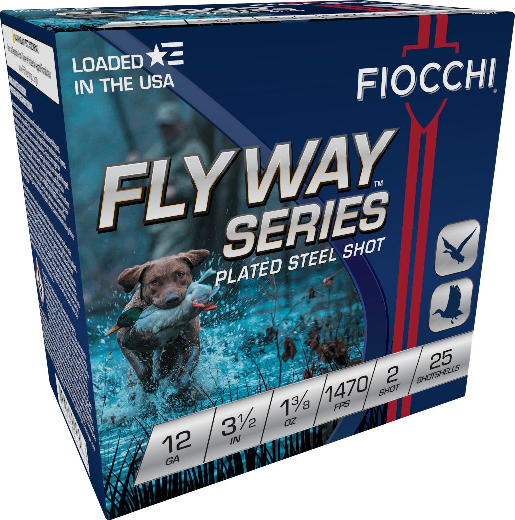 Fiocchi Ammo 1235ST2 Flyway 12 Gauge 3.50in 1 3/8oz 2 Shot 25 Per Box/10 Ca