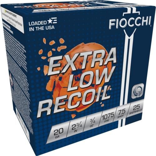 Fiocchi 20LITE75 Exacta Target Low Recoil Trainer 20Gauge 2.75" 3/4oz 7.5Shot 25 Per Box/10 Case view 3
