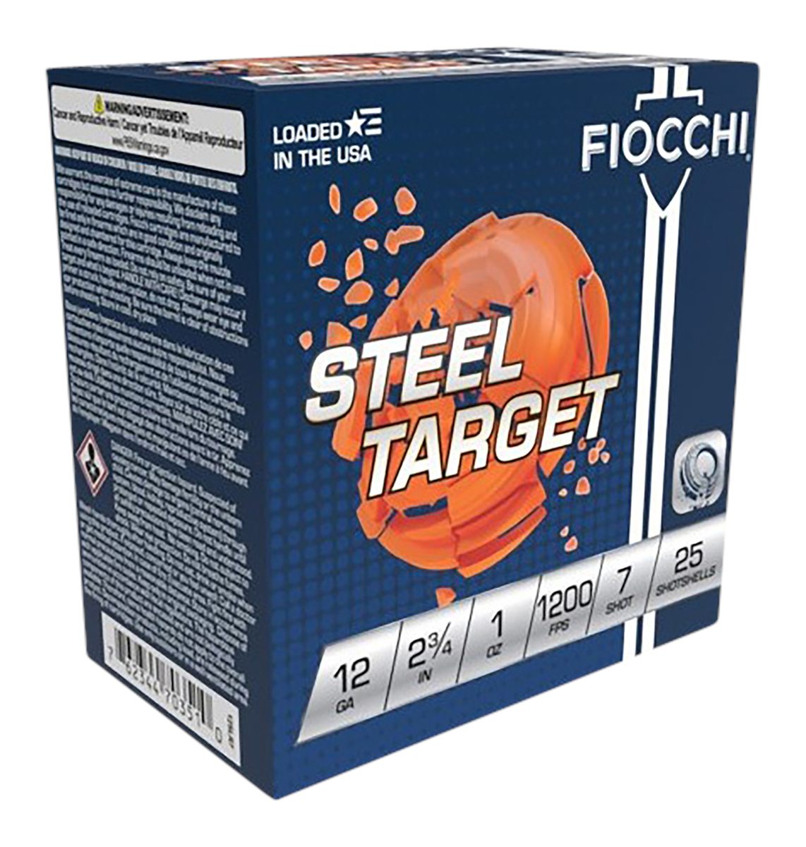 Fiocchi Ammunition Target Steel Low Recoil Shotshells 12ga 2-3/4in 1oz 1200