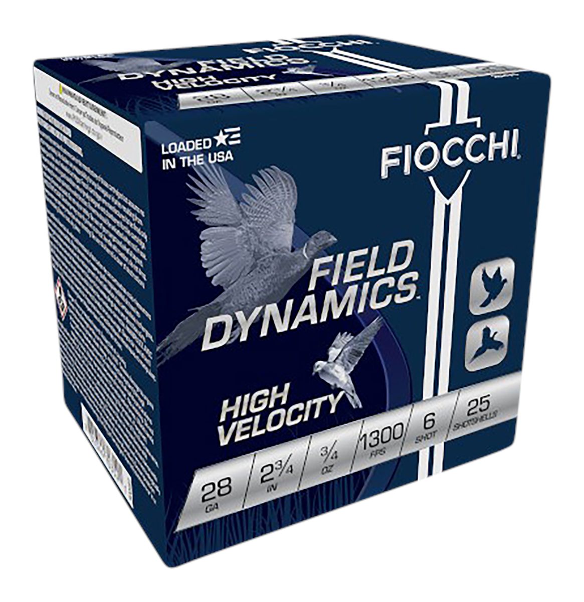 Fiocchi Ammunition 28HV6 Field Dynamics High Velocity 28 Gauge 2.75in 3/4oz