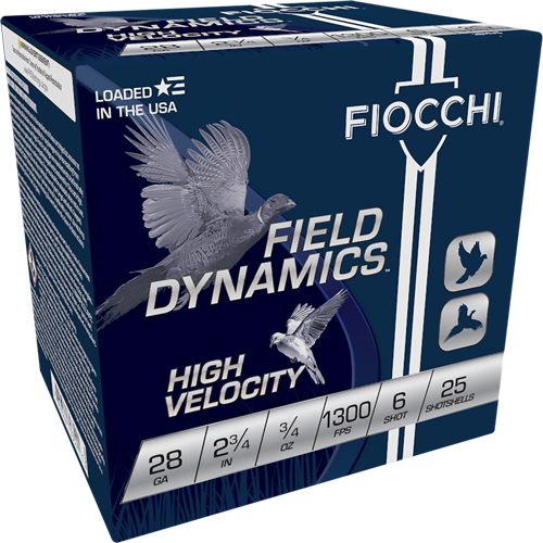 Fiocchi Ammunition 28HV6 Field Dynamics High Velocity 28 Gauge 2.75in 3/4oz view 2