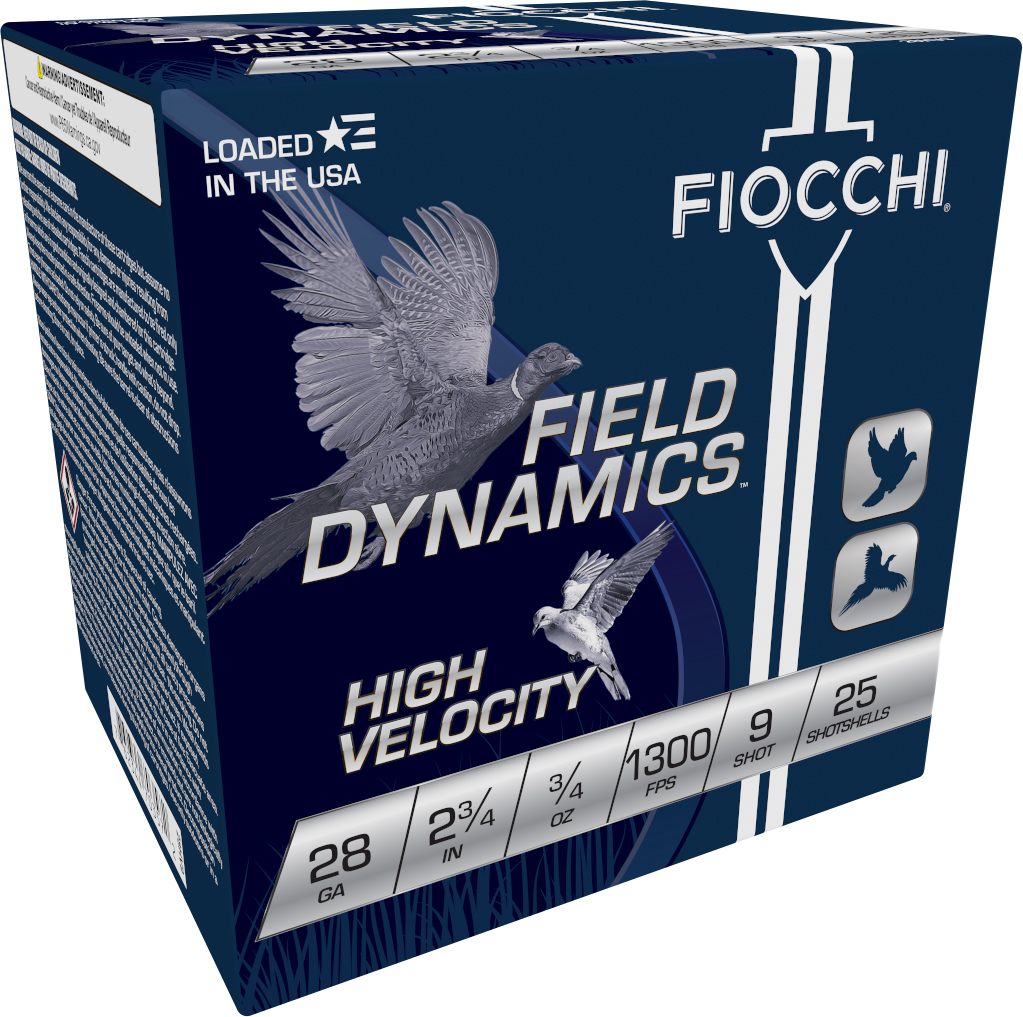 Fiocchi Ammunition 28HV9 Field Dynamics High Velocity 28 Gauge 2.75in 3/4oz view 2