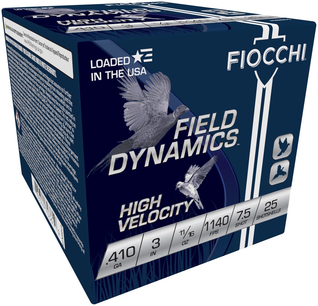Fiocchi Ammo 410HV75 Field Dynamics High Velocity 410 Gauge 3in 11/16oz 7.5