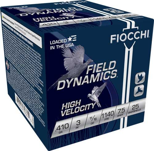 Fiocchi Ammo 410HV75 Field Dynamics High Velocity 410 Gauge 3in 11/16oz 7.5 view 3