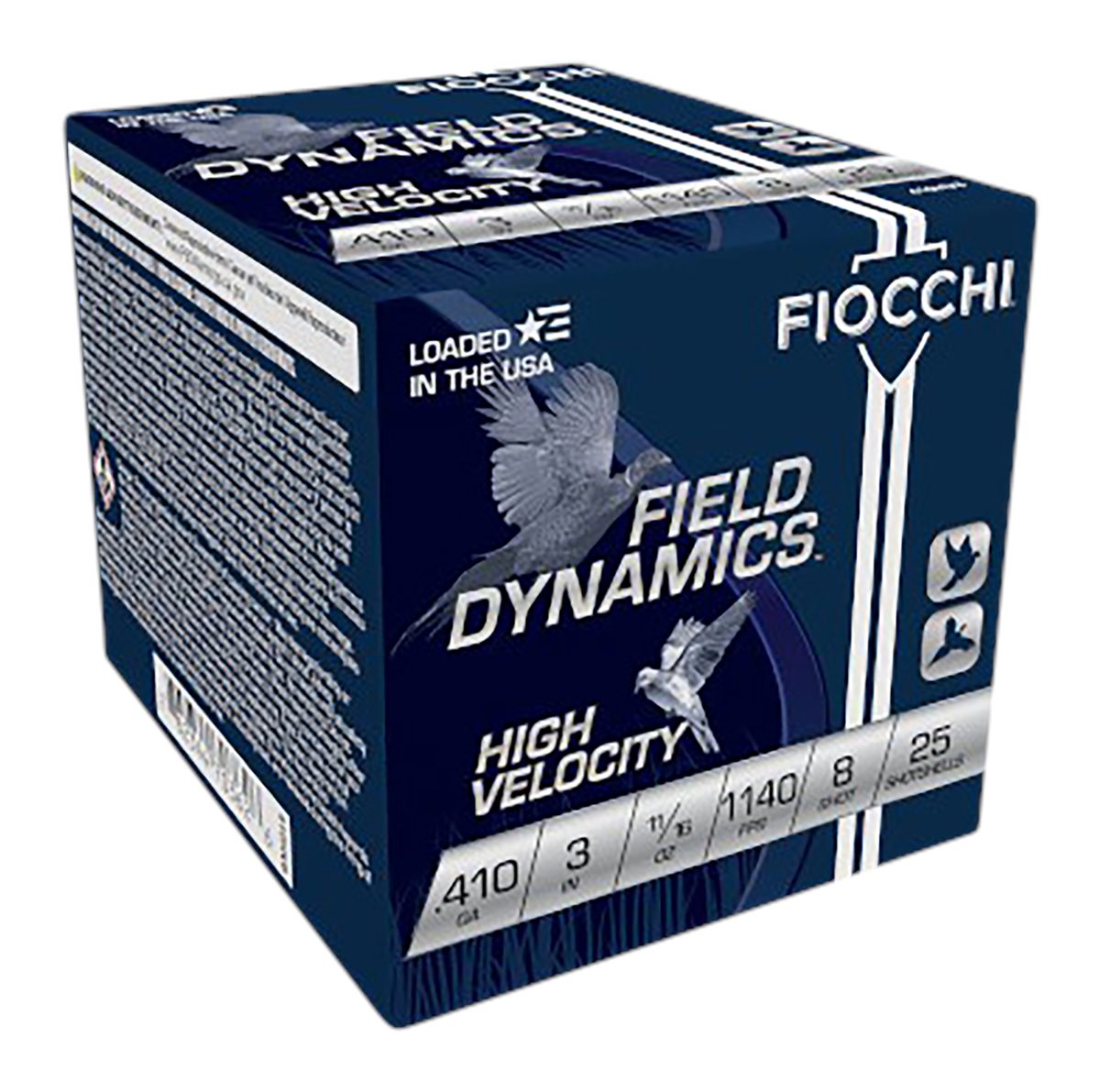 Fiocchi Ammunition 410HV8 Field Dynamics High Velocity 410 Gauge 3in 11/16o
