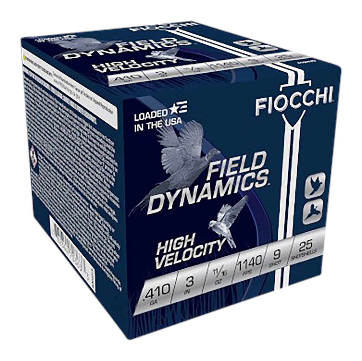 Fiocchi Ammunition 410HV9 Field Dynamics High Velocity 410 Gauge 3in 11/16o