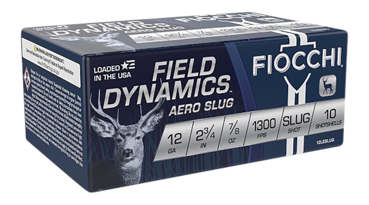 Fiocchi Ammunition 12LESLUG Field Dynamics Aero 12 Gauge 2.75in 7/8oz Rifle