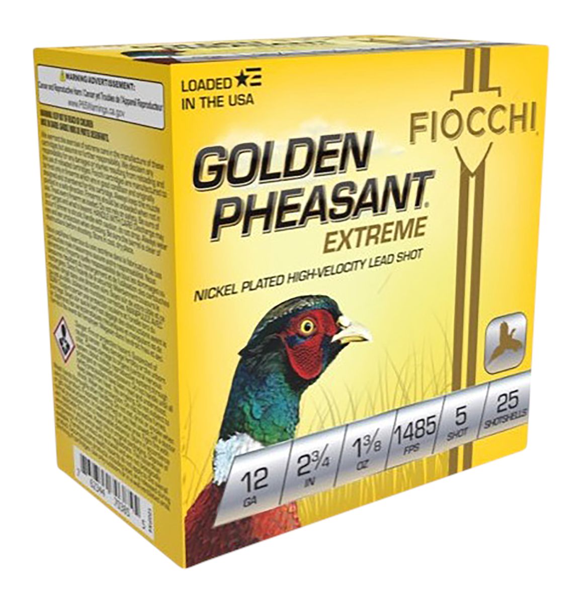 Fiocchi Ammo 12GPX5 Golden Pheasant Extrema 12 Gauge 2.75in 1 3/8oz 5 Shot