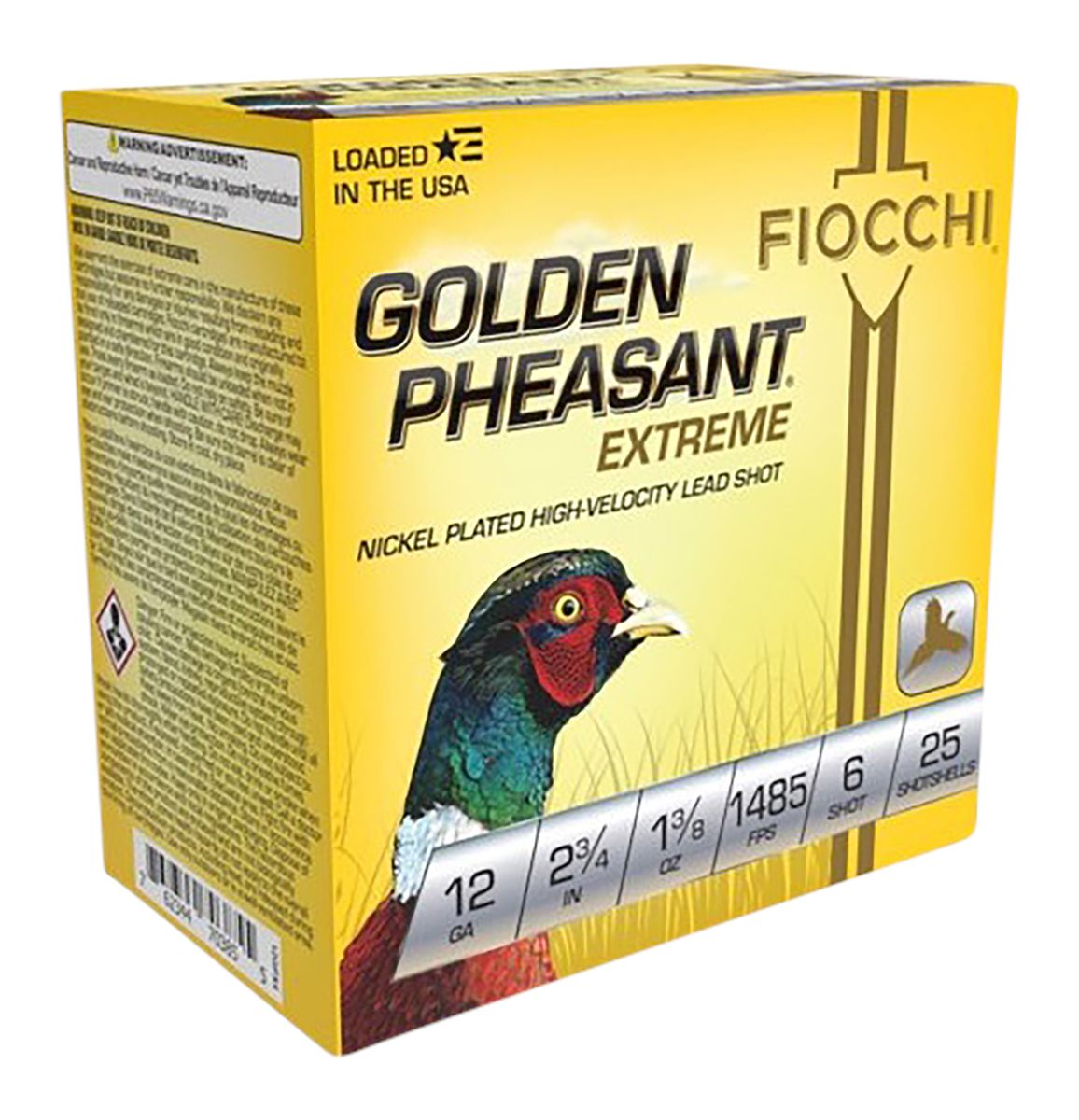 Fiocchi Ammunition 12GPX6 Golden Pheasant Extrema 12 Gauge 2.75in 1 3/8oz 6