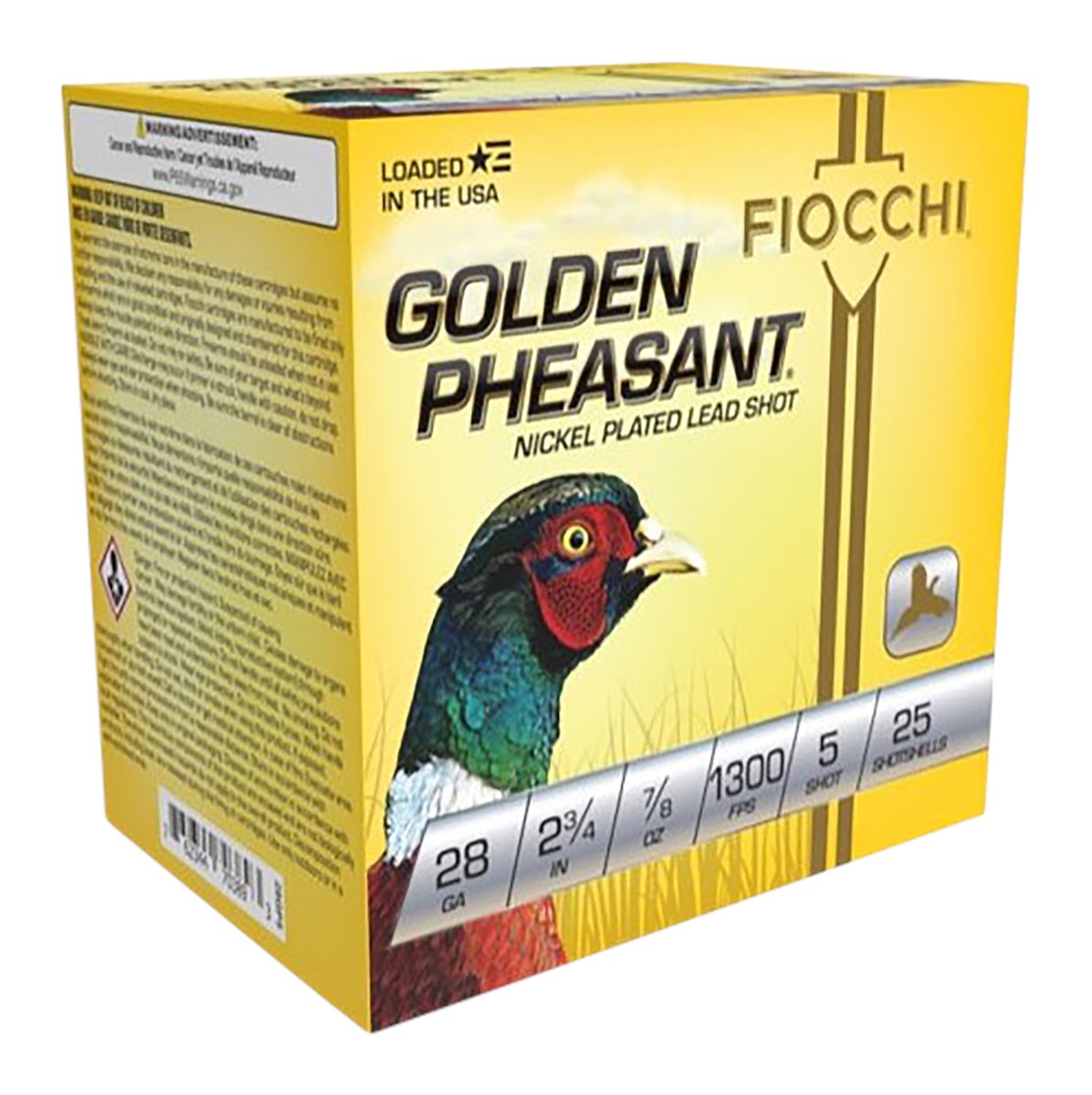 Fiocchi Ammunition 28GP5 Golden Pheasant Extrema 28 Gauge 2.75in 7/8oz 5 Sh