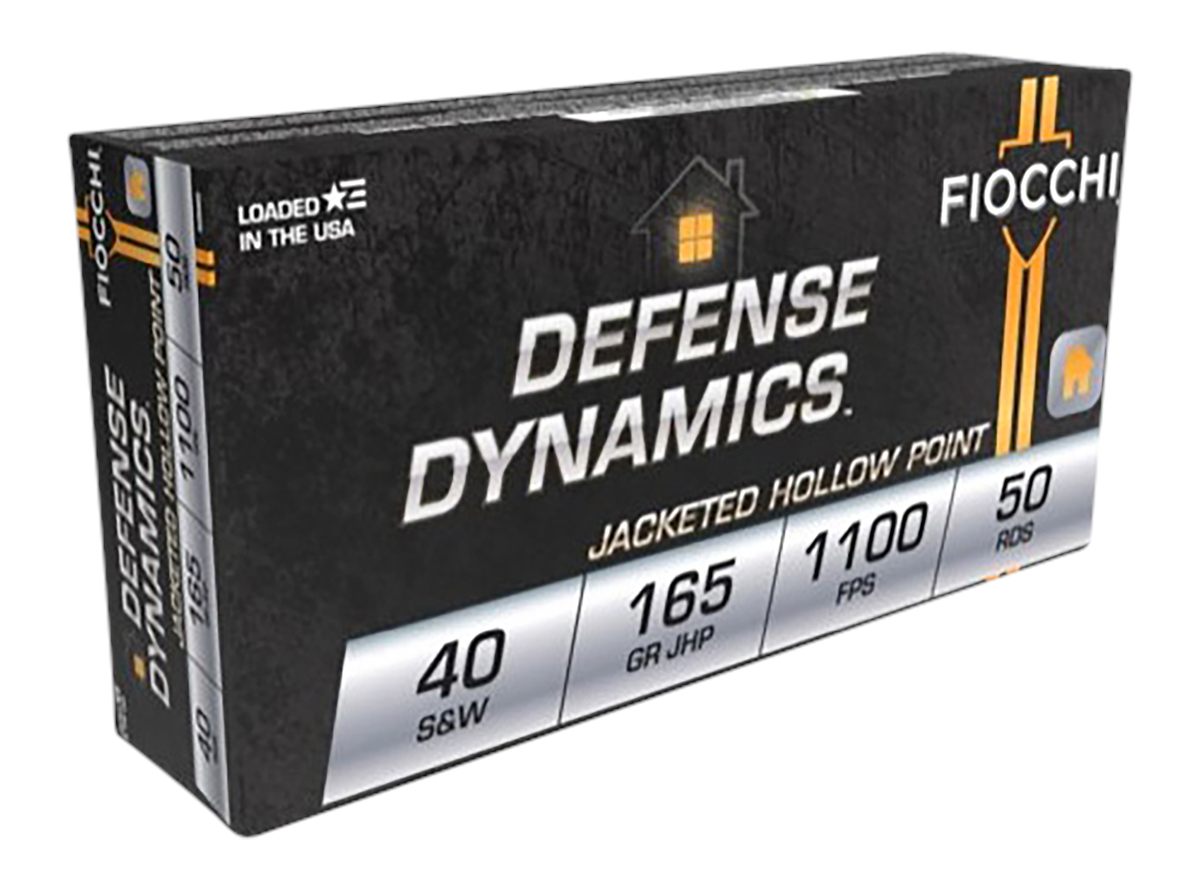 Fiocchi Ammunition 40SWC Defense Dynamics W 165gr Jacketed Hollow Point 50
