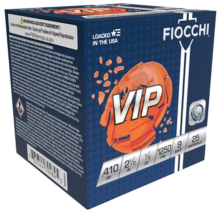 Fiocchi Ammunition 410VIP9 Exacta Target VIP 410 Gauge 2.50in 1/2oz 9 Shot