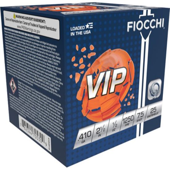 Fiocchi Ammo 410VIP75 Exacta Target VIP 410 Gauge 2.50in 1/2oz 7.5 Shot 25 view 2