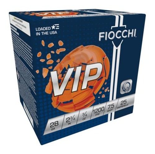 Fiocchi Ammo 28VIP75 Exacta Target VIP 28 Gauge 2.75in 3/4oz 7.5 Shot 25 Pe view 3