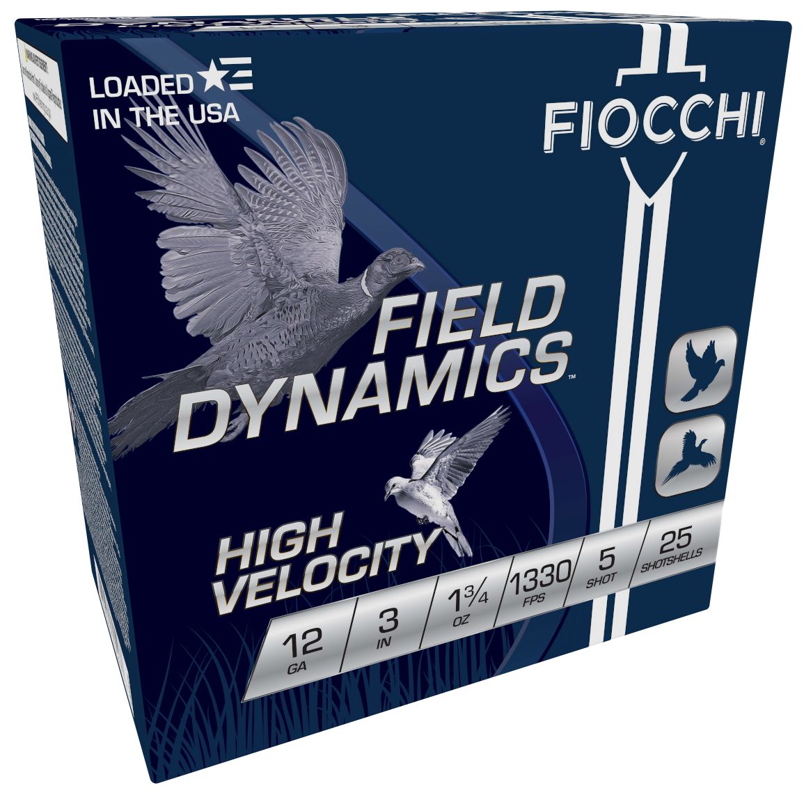 Fiocchi Ammunition 123HV5 Field Dynamics High Velocity 12 Gauge 3in 1 3/4oz