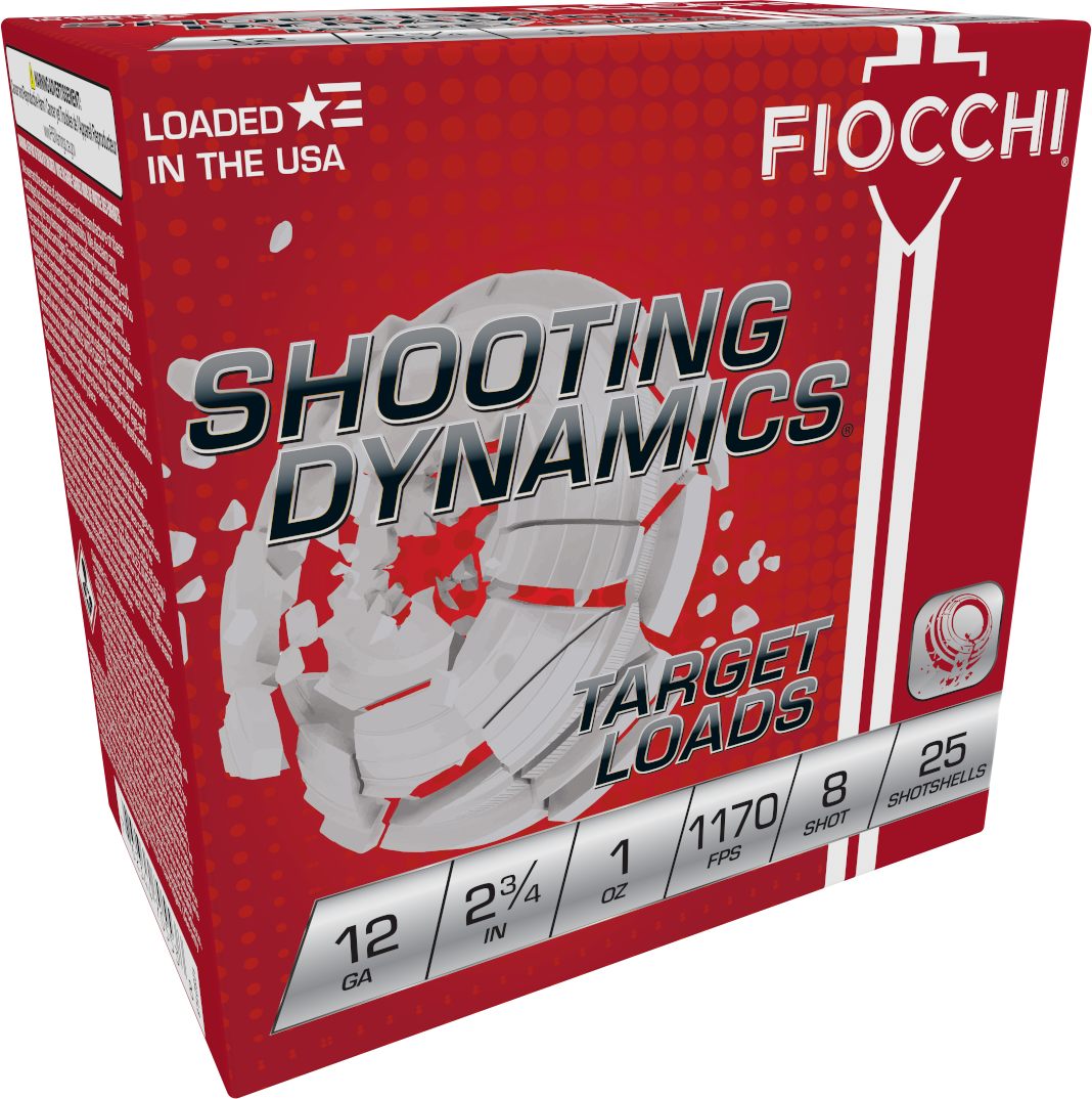 Fiocchi 12SD1L8 Shooting Dynamics Target 12 Gauge 2.75in 1oz 8 Shot 25 Per