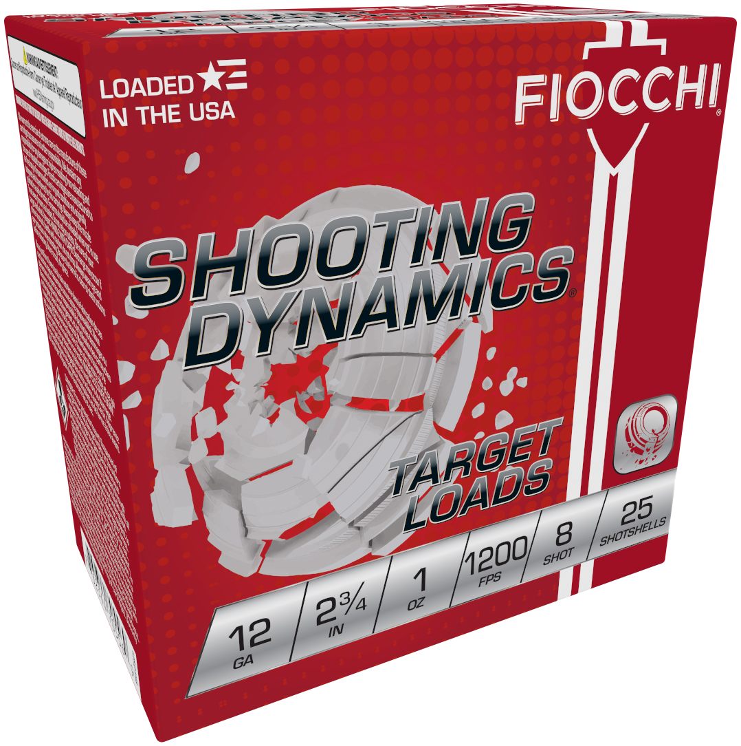 Fiocchi Ammunition 12SD1H8 Shooting Dynamics Target 12 Gauge 2.75in 1oz 8 S