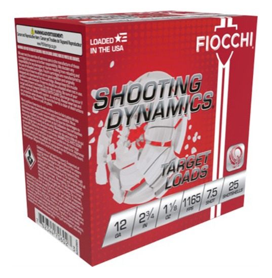Fiocchi Ammo Exacta Light Shooting Dynamics Shotshells 12ga 2-3/4 in 1/8 oz view 2