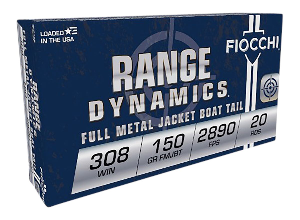 Fiocchi Ammunition 308A Range Dynamics 308 Win 150gr Full Metal Jacket Boat