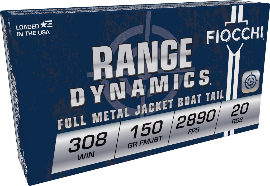 Fiocchi Ammunition 308A Range Dynamics 308 Win 150gr Full Metal Jacket Boat view 2