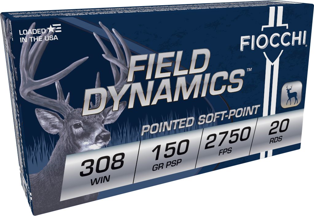 Fiocchi Ammunition 308B Field Dynamics 308 Win 150gr Pointed Soft 20 Per Bo view 2