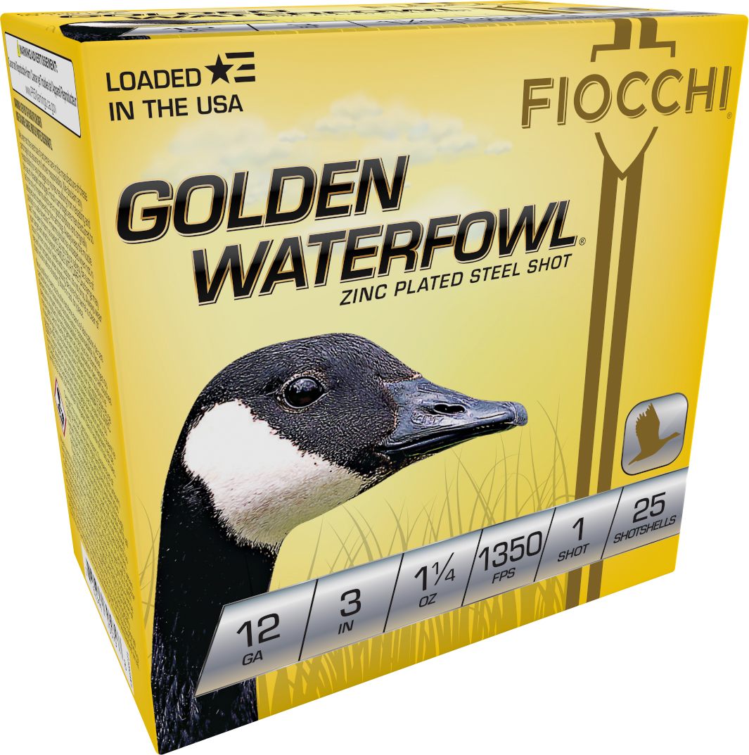 Fiocchi Ammunition 123SGW1 Golden Waterfowl 12 Gauge 3in 1 1/4oz 1 Shot 25