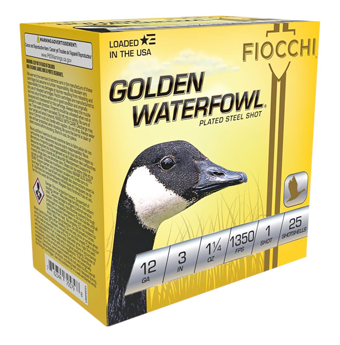 Fiocchi Ammunition 123SGW1 Golden Waterfowl 12 Gauge 3in 1 1/4oz 1 Shot 25 view 2
