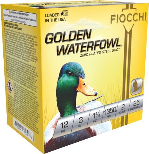 Fiocchi 123SGW2 Golden Waterfowl 12 Gauge 3in 1 1/4oz 2 Shot 25 Per Box/10 view 2
