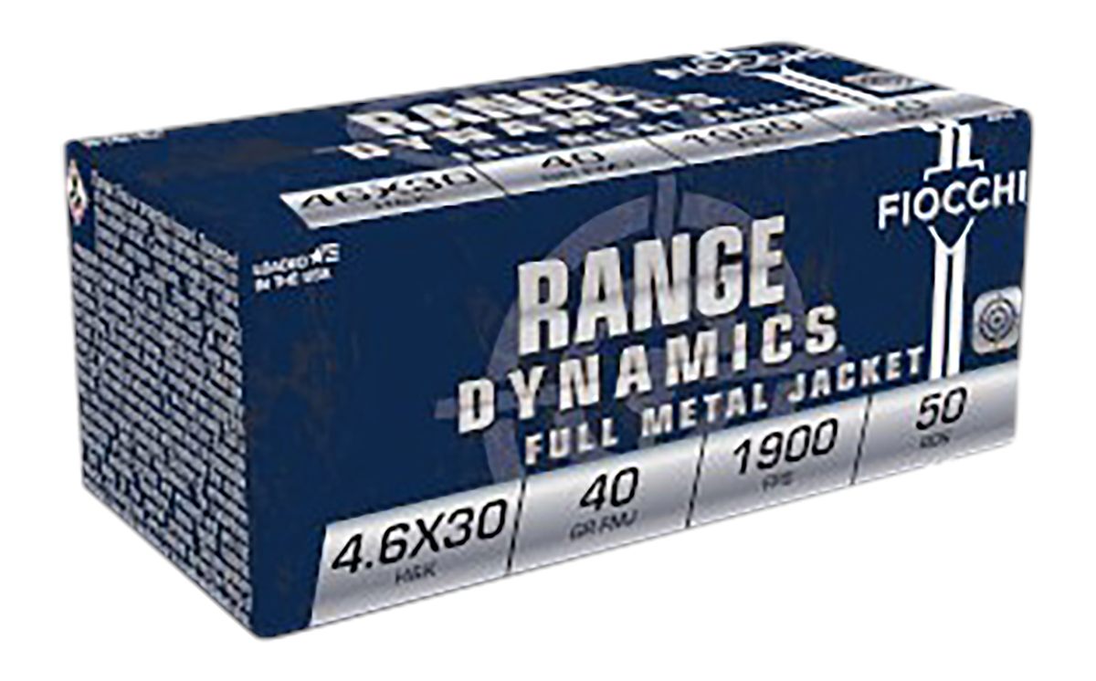 Fiocchi Ammunition 46EXA Range Dynamics 4.6x30mmH K 40gr Full Metal Jacket