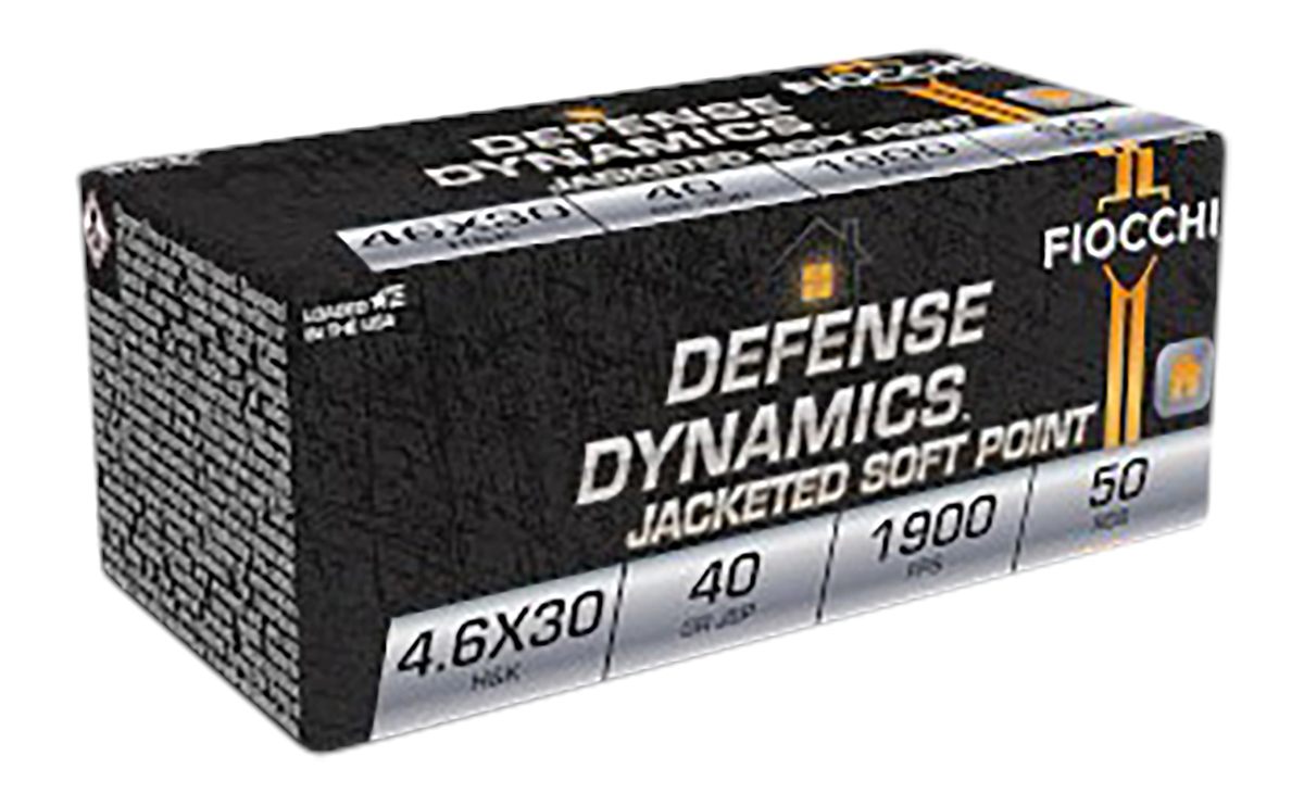 Fiocchi 46EXB Defense Dynamics 4.6x30mmH K 40gr Jacketed Soft Point 50 Per
