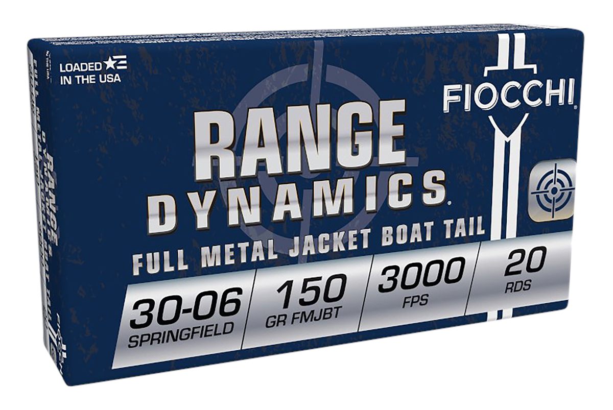 Fiocchi Ammo 3006A Range Dynamics 30-06 Springfield 150gr Full Metal Jacket