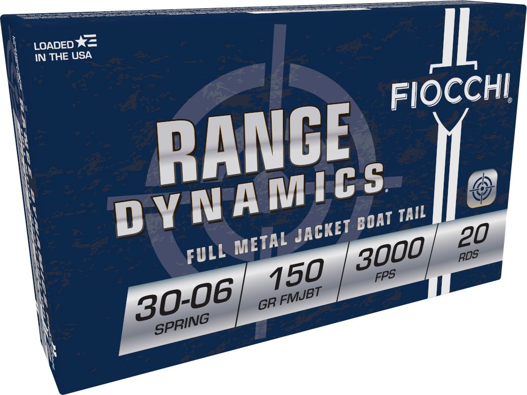 Fiocchi Ammo 3006A Range Dynamics 30-06 Springfield 150gr Full Metal Jacket view 2